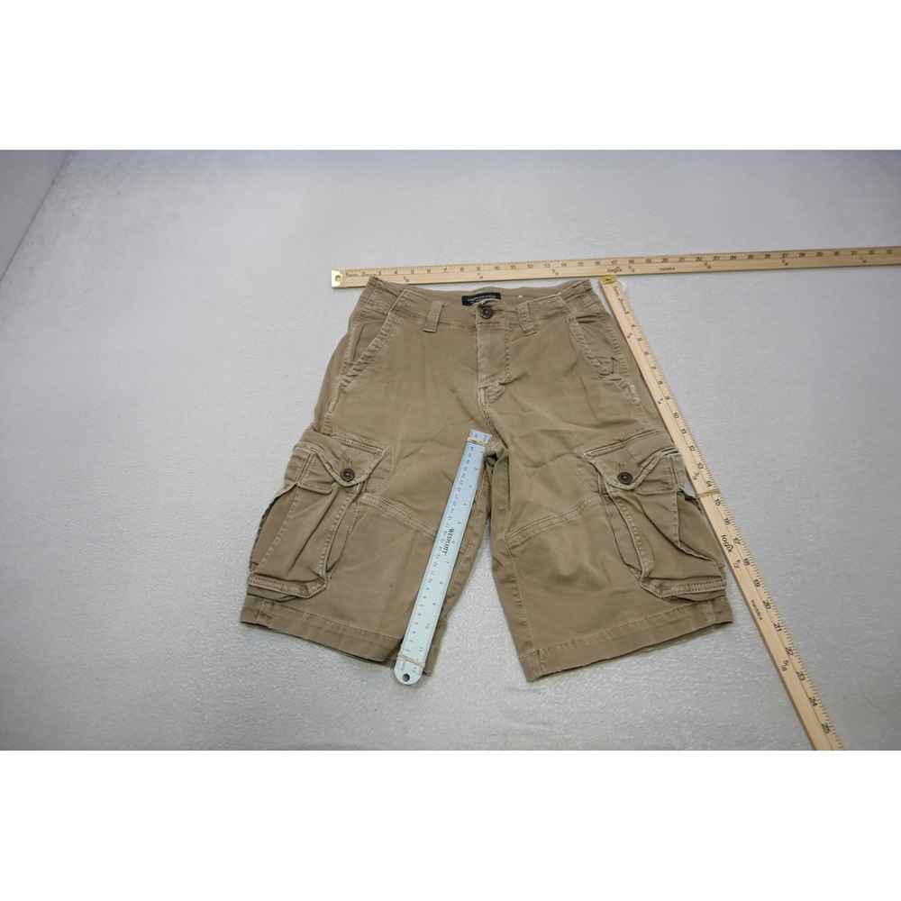 American Eagle Cargo Shorts Boys‎ Mens 26 Khaki Tan Extreme Flex Longer Length